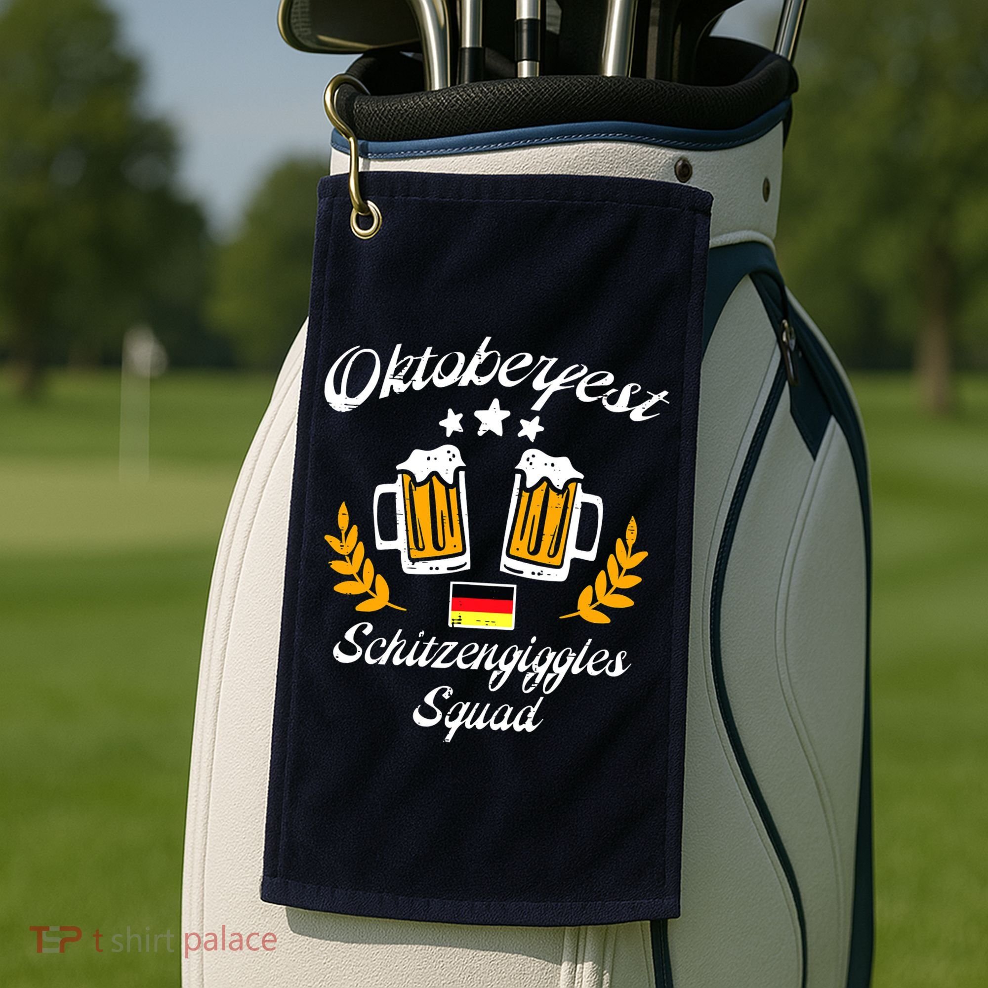 Oktoberfest Schitzengiggle Squad Bavarian Festival Golf Towel