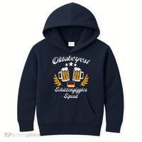 Oktoberfest Schitzengiggle Squad Bavarian Festival Kids Hoodie thumb 0