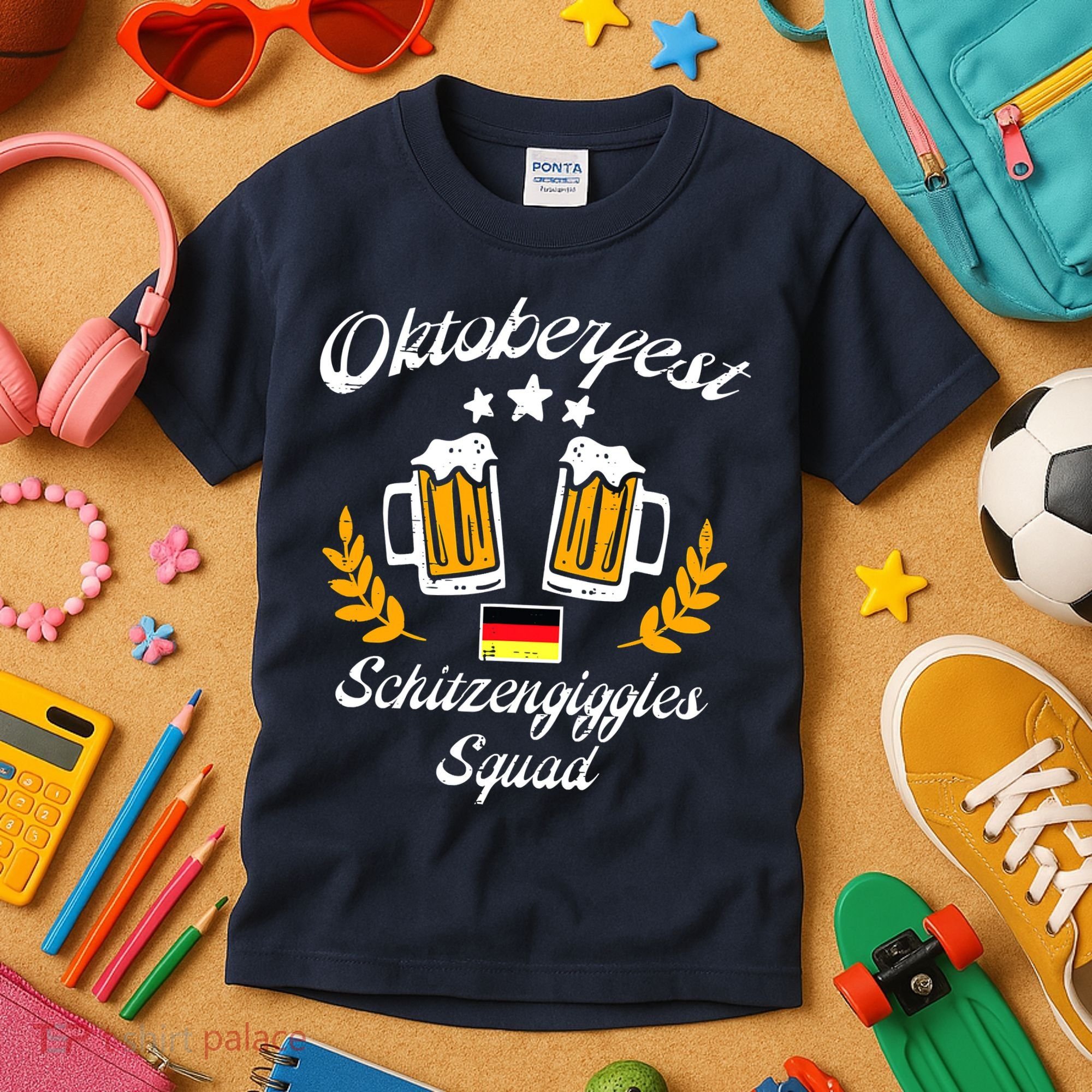 Oktoberfest Schitzengiggle Squad Bavarian Festival Kids T-Shirt