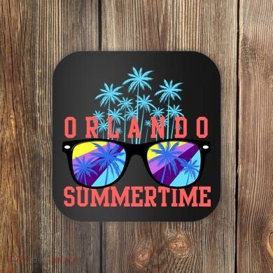 Orlando Summertime Shades Icon Coaster
