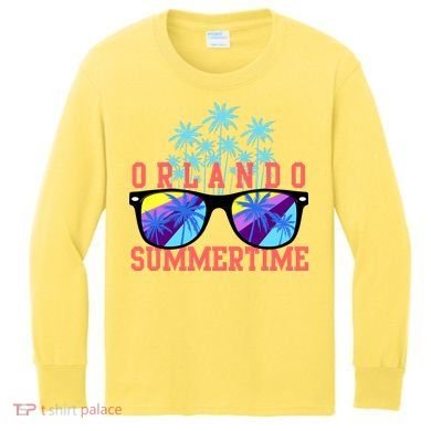 Orlando Summertime Shades Icon Kids Long Sleeve Shirt
