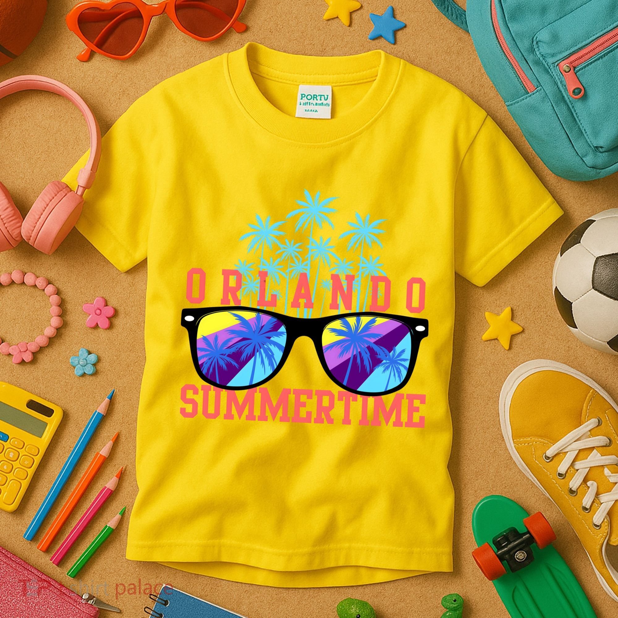Orlando Summertime Shades Icon Kids T-Shirt