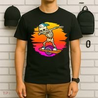 onewheel Skeleton Skateboard Dabbing Skate Skeleton float T-Shirt thumb 6
