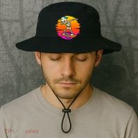 onewheel Skeleton Skateboard Dabbing Skate Skeleton float Bucket Hat thumb 2
