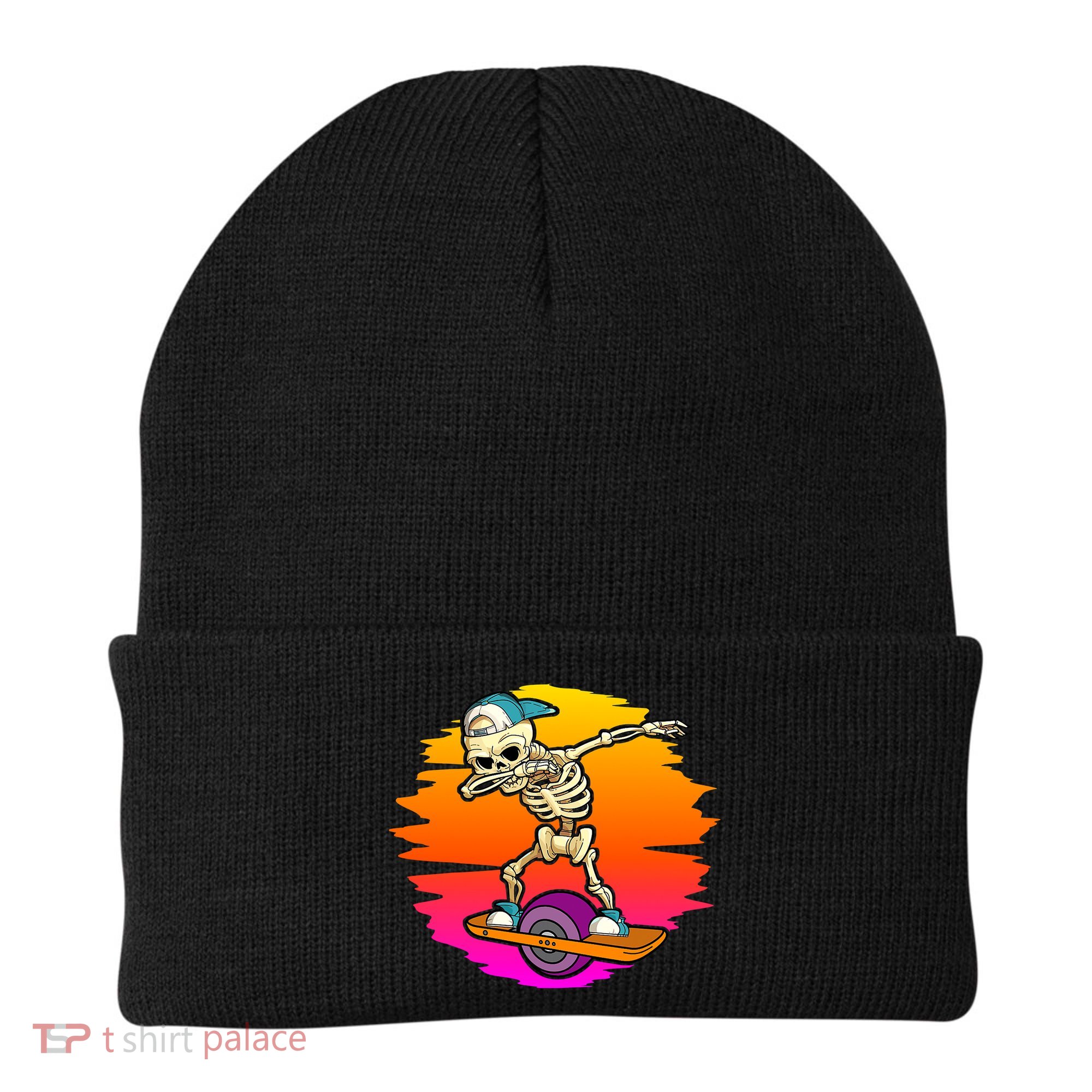 onewheel Skeleton Skateboard Dabbing Skate Skeleton float Beanie