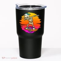 onewheel Skeleton Skateboard Dabbing Skate Skeleton float Tumbler thumb 0