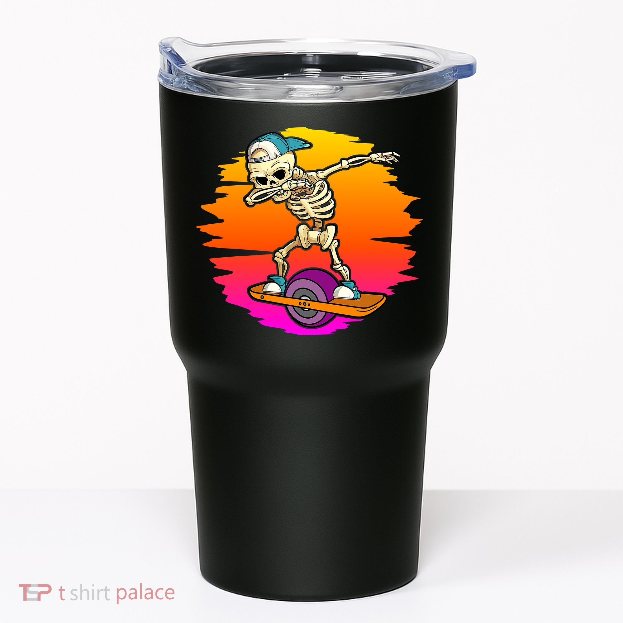onewheel Skeleton Skateboard Dabbing Skate Skeleton float Tumbler