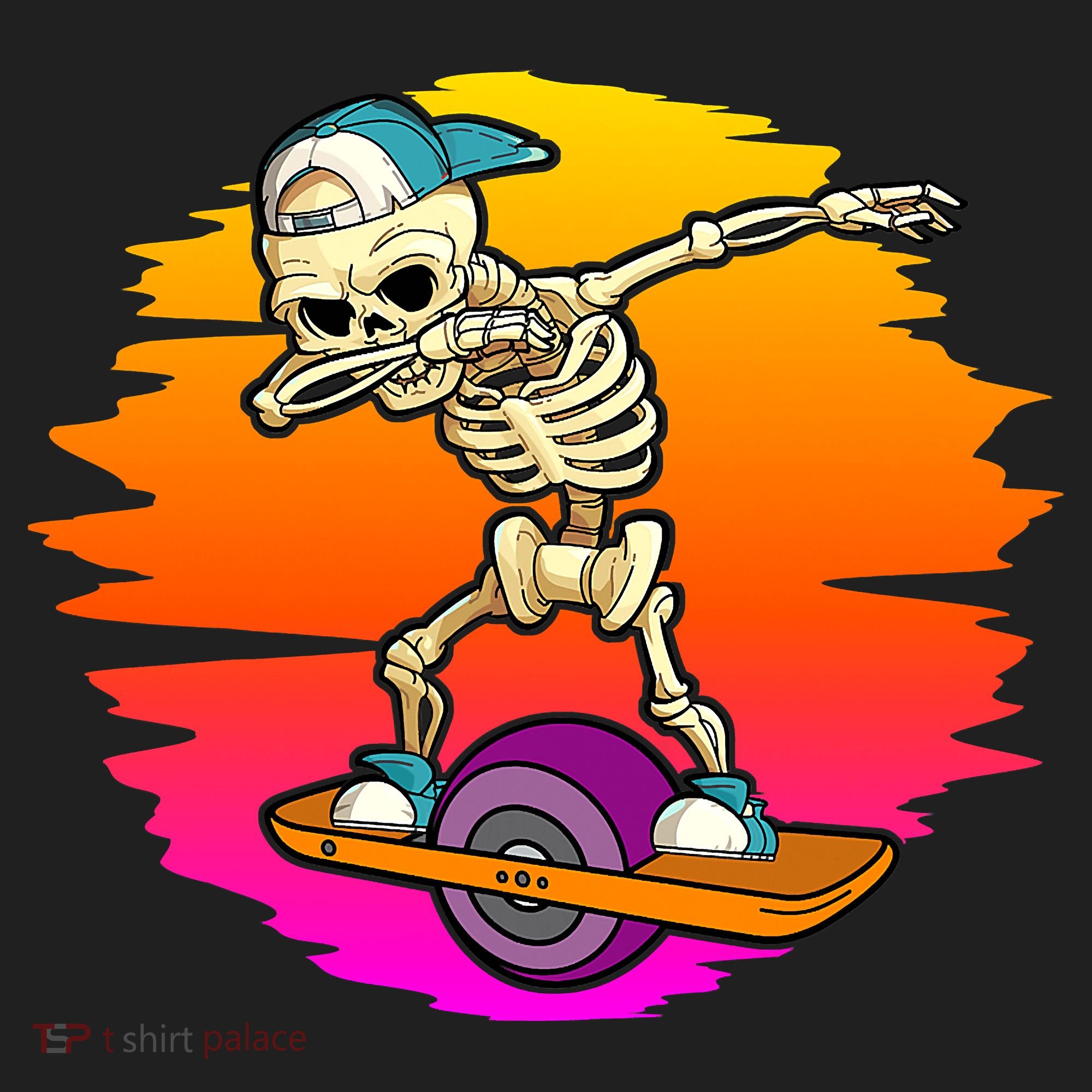 onewheel Skeleton Skateboard Dabbing Skate Skeleton float Tumbler