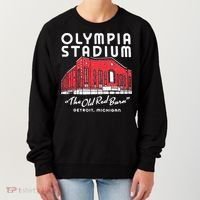 Olympia Stadium The Old Red Burn Detroit Michigan Women's Sweatshirt thumb 0