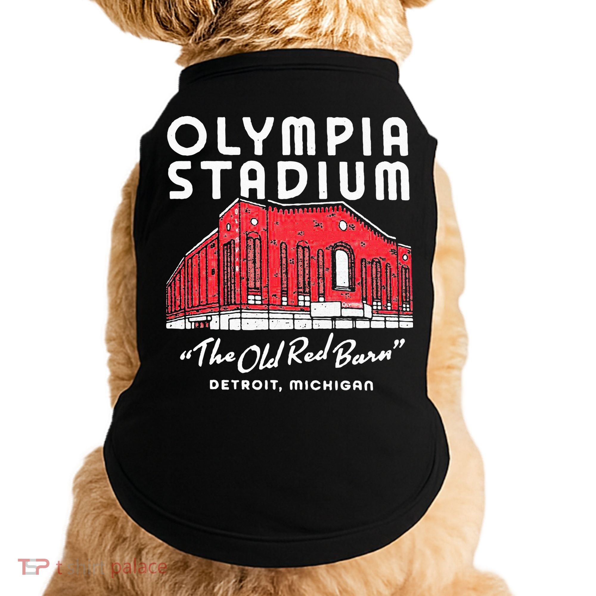 Olympia Stadium The Old Red Burn Detroit Michigan Doggie Tank