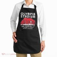 Olympia Stadium The Old Red Burn Detroit Michigan Apron thumb 2