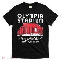 Olympia Stadium The Old Red Burn Detroit Michigan T-Shirt thumb 0