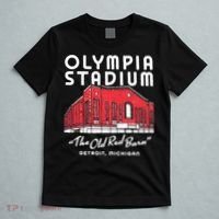 Olympia Stadium The Old Red Burn Detroit Michigan T-Shirt thumb 5
