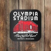 Olympia Stadium The Old Red Burn Detroit Michigan Coaster thumb 0