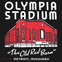Olympia Stadium The Old Red Burn Detroit Michigan Women's Hoodie thumb 2