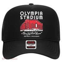 Olympia Stadium The Old Red Burn Detroit Michigan Hat thumb 0