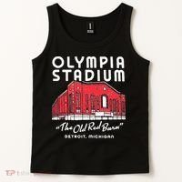 Olympia Stadium The Old Red Burn Detroit Michigan Tank Top thumb 2