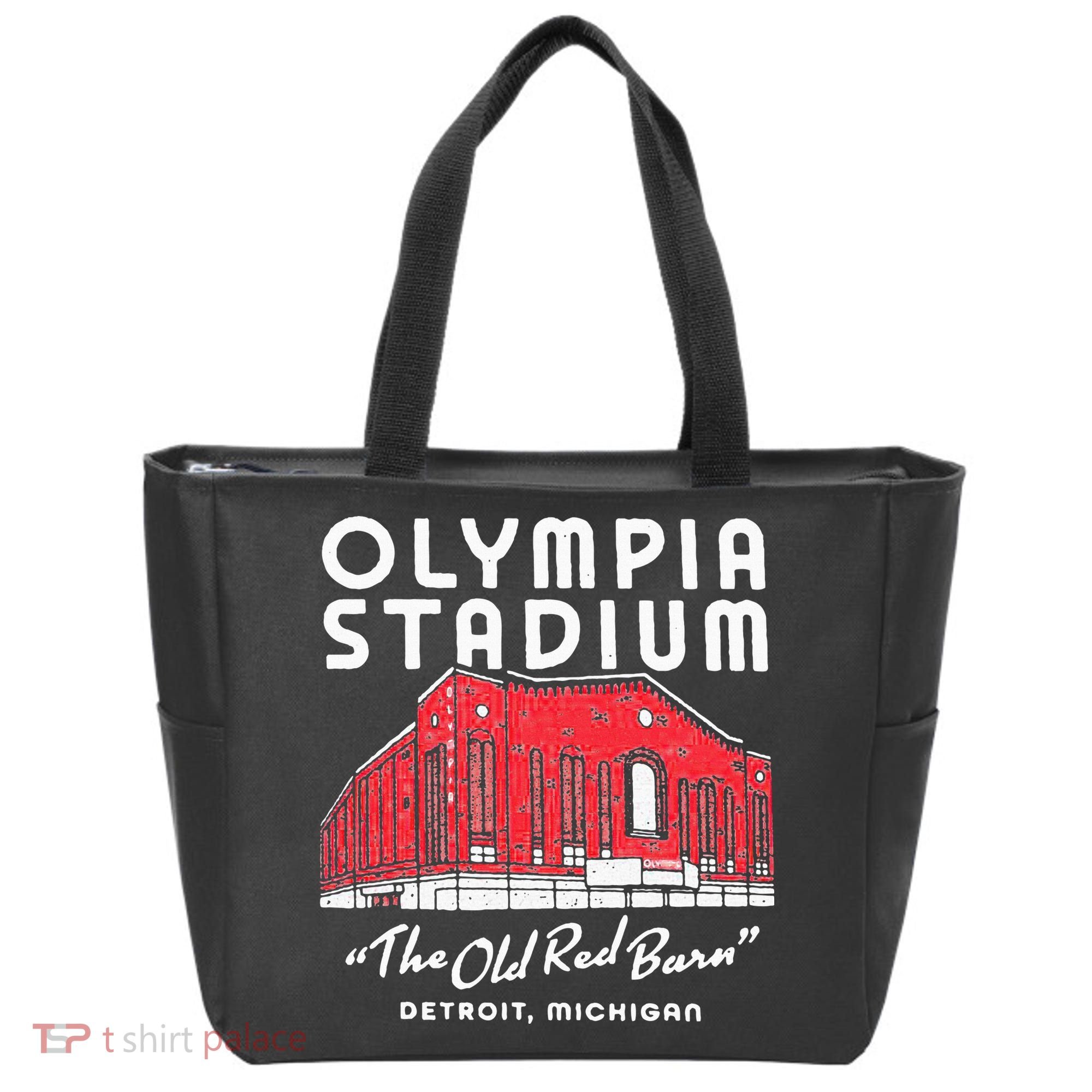 Olympia Stadium The Old Red Burn Detroit Michigan Tote Bag