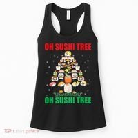 Oh Sushi Tree Funny Japanese Food Christmas Gift Women's Tank Top thumb 0