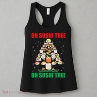Oh Sushi Tree Funny Japanese Food Christmas Gift Women's Tank Top thumb 3