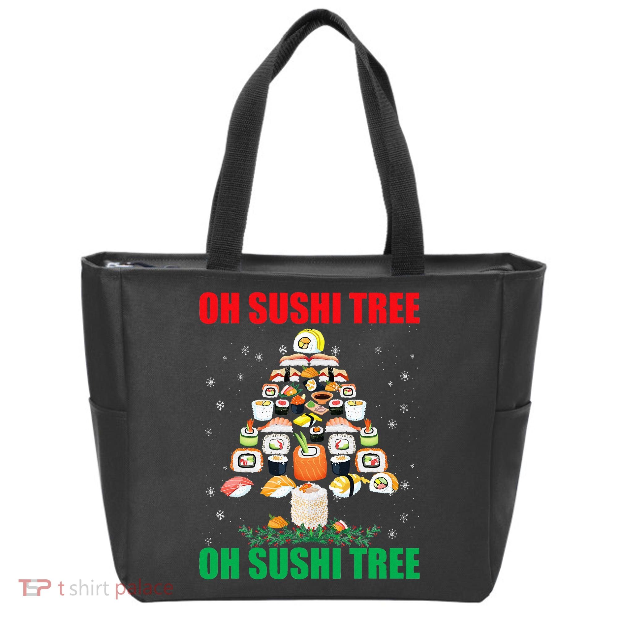 Oh Sushi Tree Funny Japanese Food Christmas Gift Tote Bag