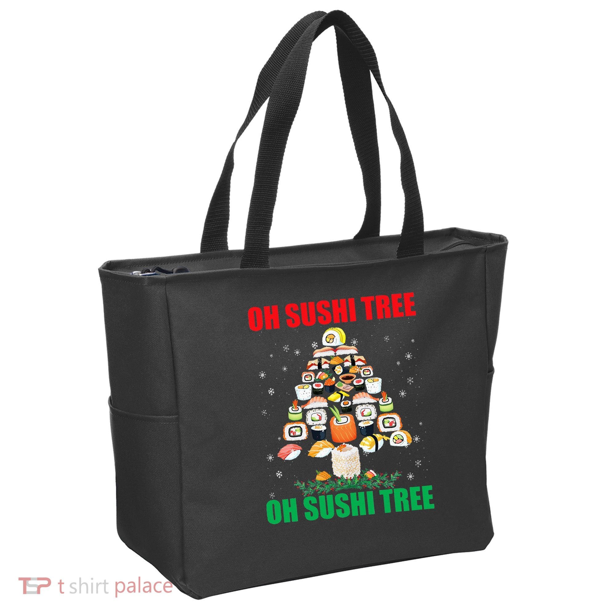 Oh Sushi Tree Funny Japanese Food Christmas Gift Tote Bag