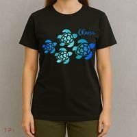 Ohana Sea Turtle Family Hawaii Vacation Tropical Hawaiian T-Shirt thumb 4