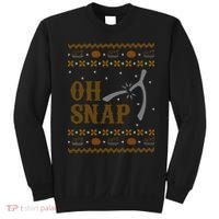 Oh Snap Turkey Wish Bone Ugly Sweater Thanksgiving Sweatshirt thumb 0