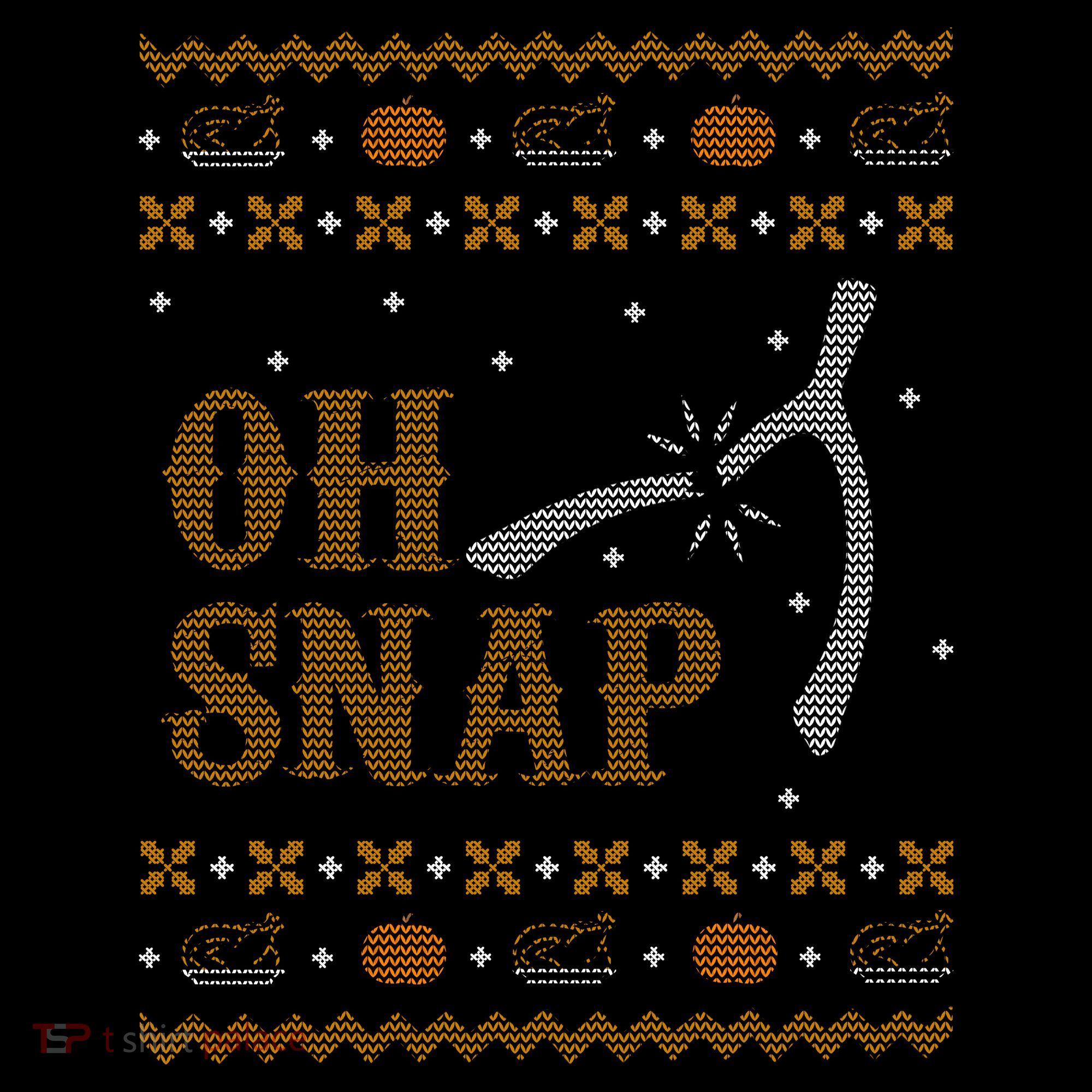 Oh Snap Turkey Wish Bone Ugly Sweater Thanksgiving Women's Hoodie