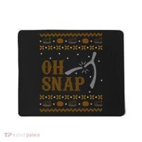 Oh Snap Turkey Wish Bone Ugly Sweater Thanksgiving Mousepad thumb 0
