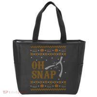 Oh Snap Turkey Wish Bone Ugly Sweater Thanksgiving Tote Bag thumb 0