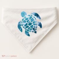 Ocean Sea Turtle Classic USA-Made Doggie Bandana thumb 0