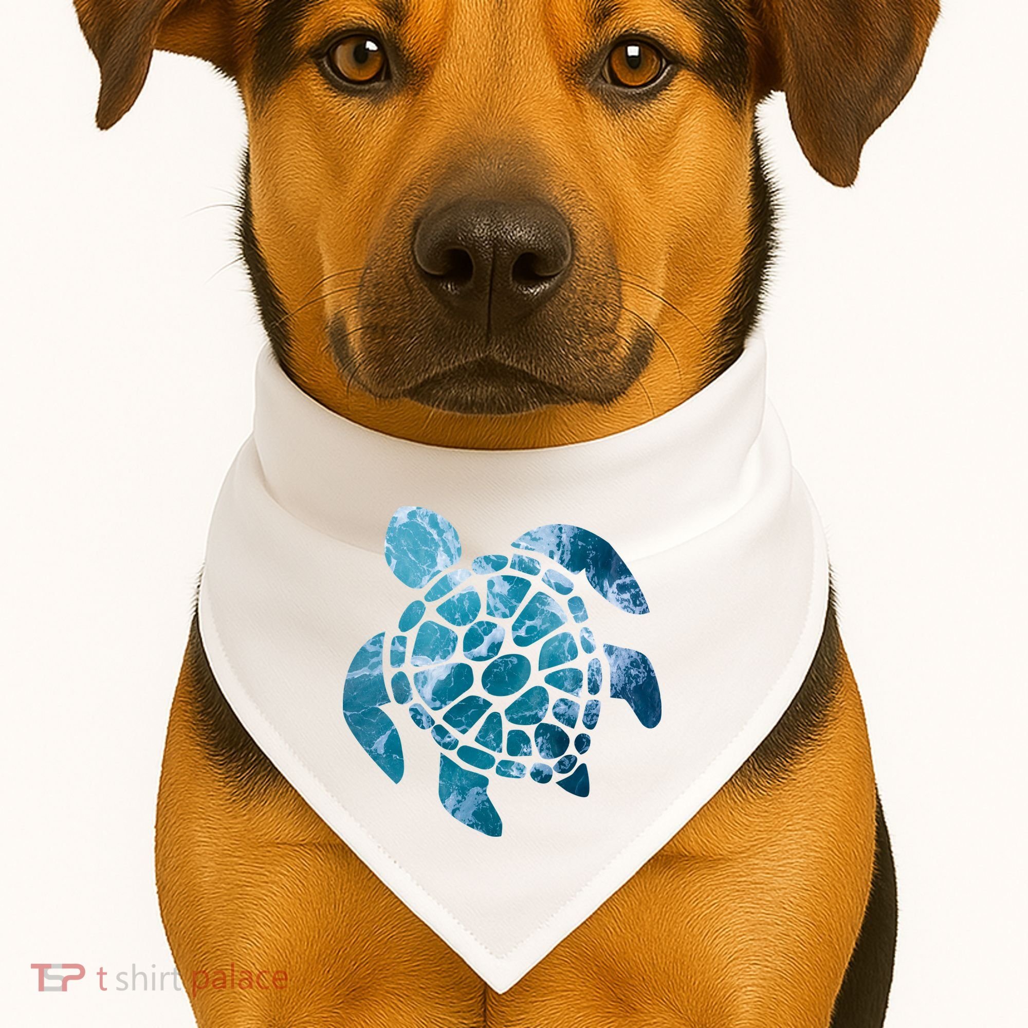 Ocean Sea Turtle Classic USA-Made Doggie Bandana