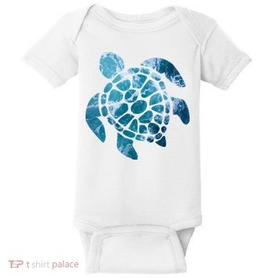 Ocean Sea Turtle Classic Baby Bodysuit