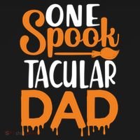 One Spook Tacular Dad Funny Spooky Dad Gift Bucket Hat thumb 4