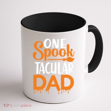 One Spook Tacular Dad Funny Spooky Dad Gift Coffee Mug back