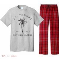 Original St. Thomas Virgin Islands Palm Tree Novelty Art Pajama Set thumb 0