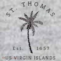 Original St. Thomas Virgin Islands Palm Tree Novelty Art Toddler T-Shirt thumb 2
