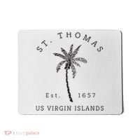 Original St. Thomas Virgin Islands Palm Tree Novelty Art Mousepad thumb 0