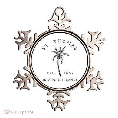 Original St. Thomas Virgin Islands Palm Tree Novelty Art Ornament