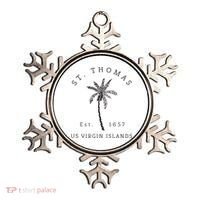 Original St. Thomas Virgin Islands Palm Tree Novelty Art Ornament thumb 0