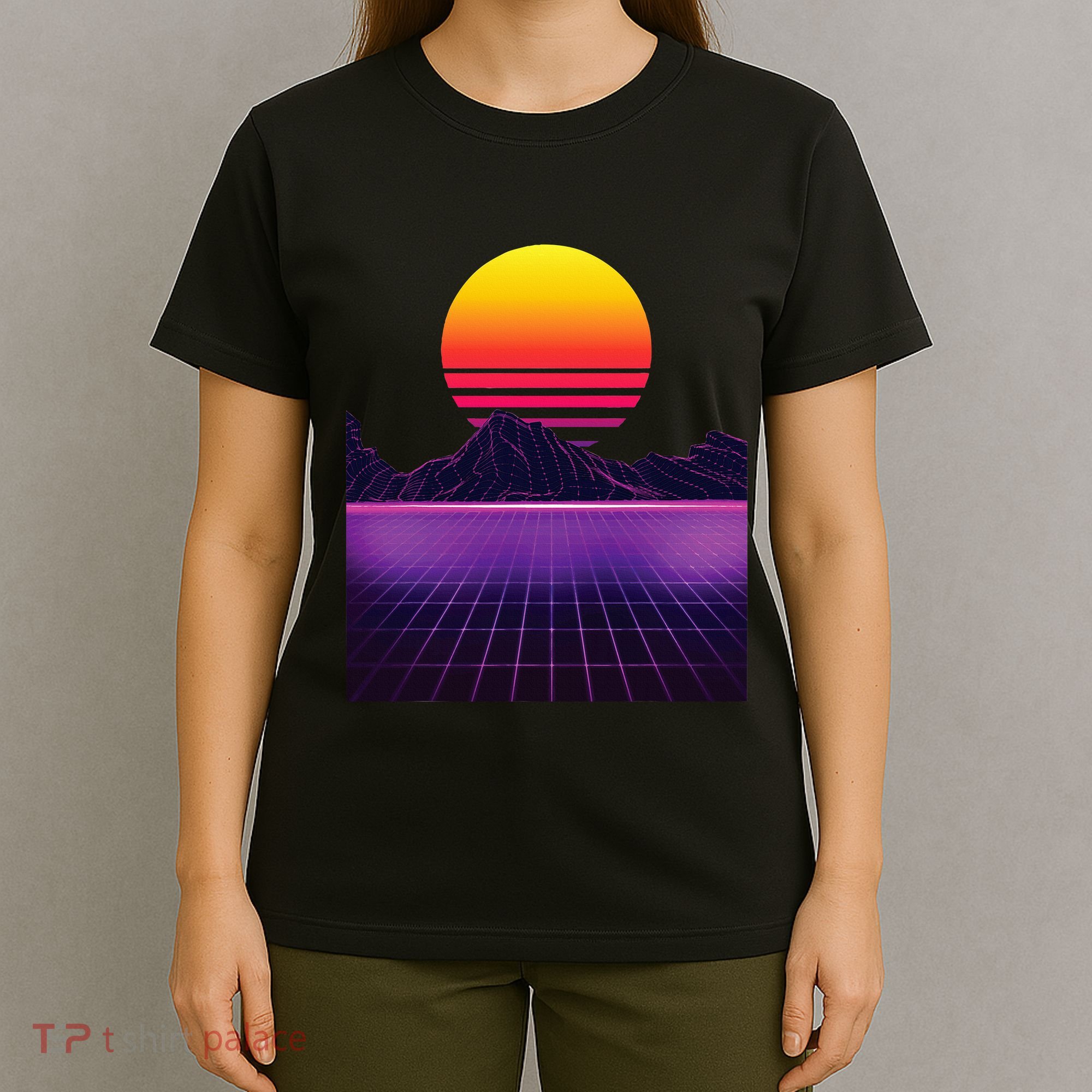 Outrun Synthwave Vaporwave Aesthetic 80S Retro T-Shirt