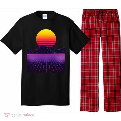 Outrun Synthwave Vaporwave Aesthetic 80S Retro Pajama Set