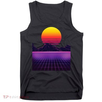 Outrun Synthwave Vaporwave Aesthetic 80S Retro Tank Top