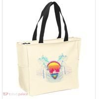 Outrun Synthwave Vaporwave Aesthetic 80S Retro Tote Bag thumb 2