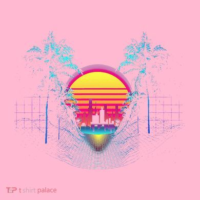 Outrun Synthwave Vaporwave Aesthetic 80S Retro Baby Long Sleeve Bodysuit