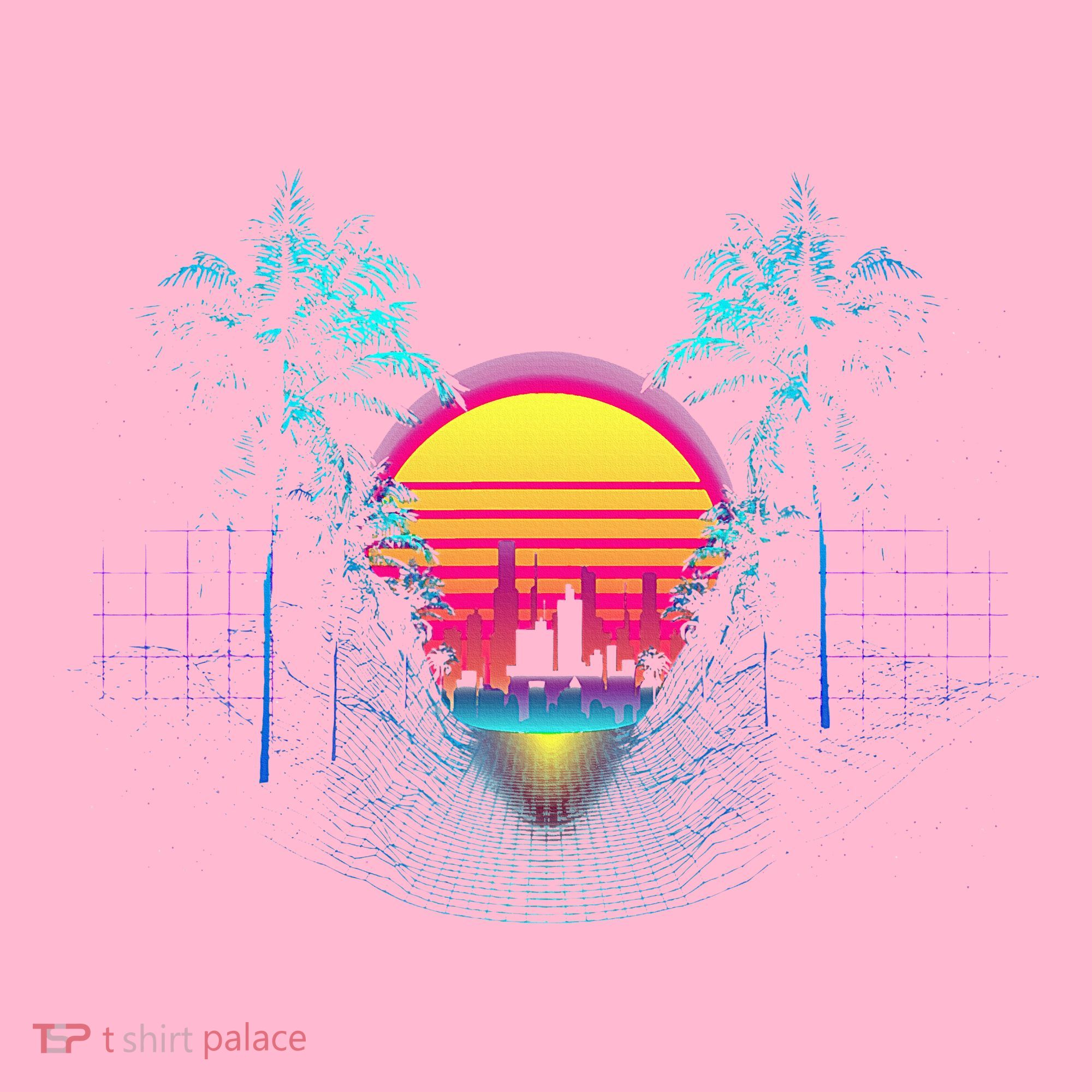 Outrun Synthwave Vaporwave Aesthetic 80S Retro Baby Long Sleeve Bodysuit
