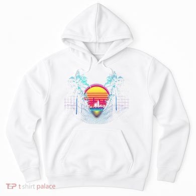 Outrun Synthwave Vaporwave Aesthetic 80S Retro Hoodie