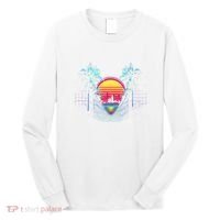 Outrun Synthwave Vaporwave Aesthetic 80S Retro Long Sleeve Shirt thumb 0