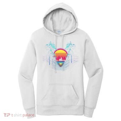 Outrun Synthwave Vaporwave Aesthetic 80S Retro Women's Hoodie